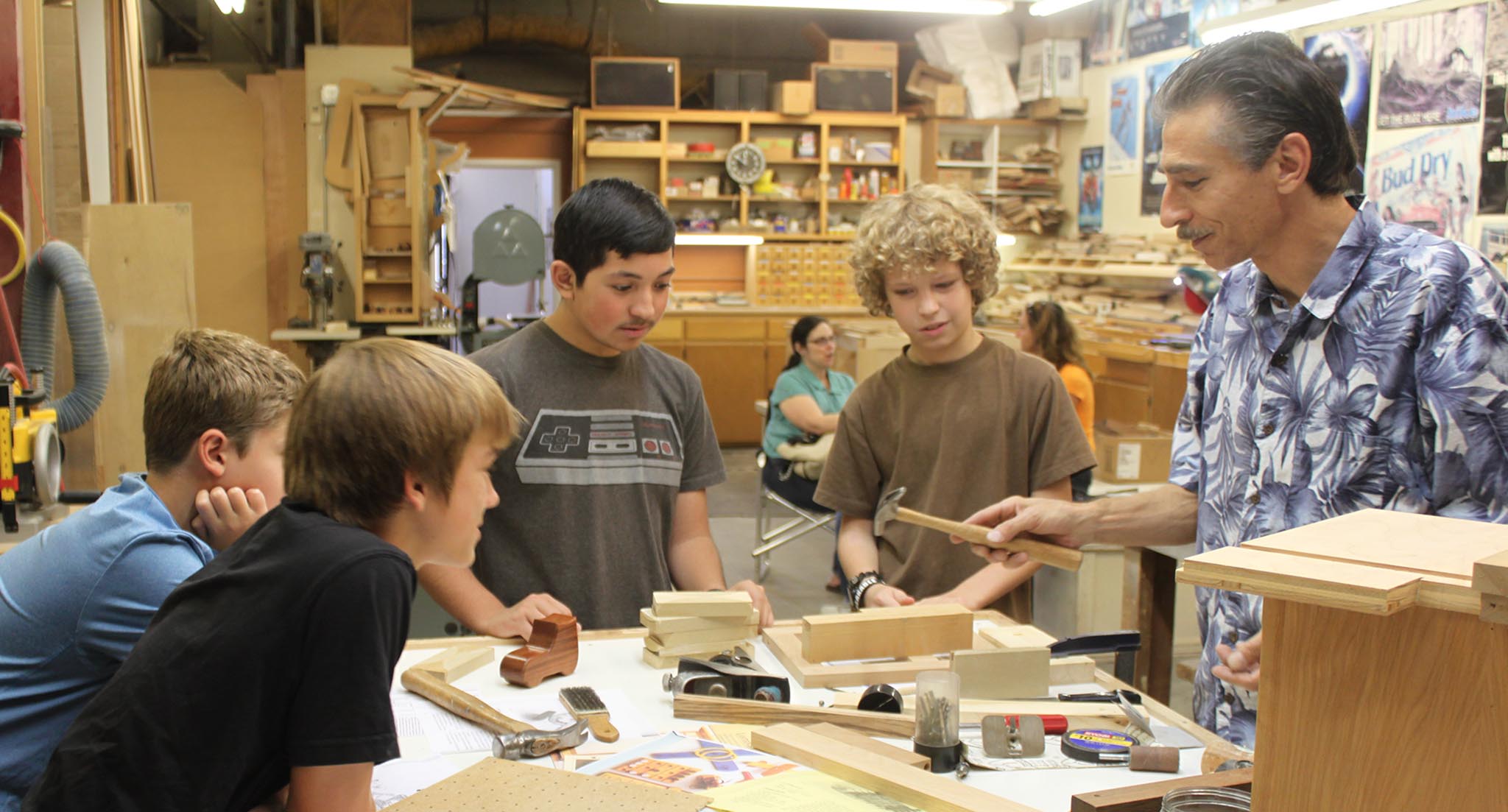Woodworking class2 excellence in education homeschooling