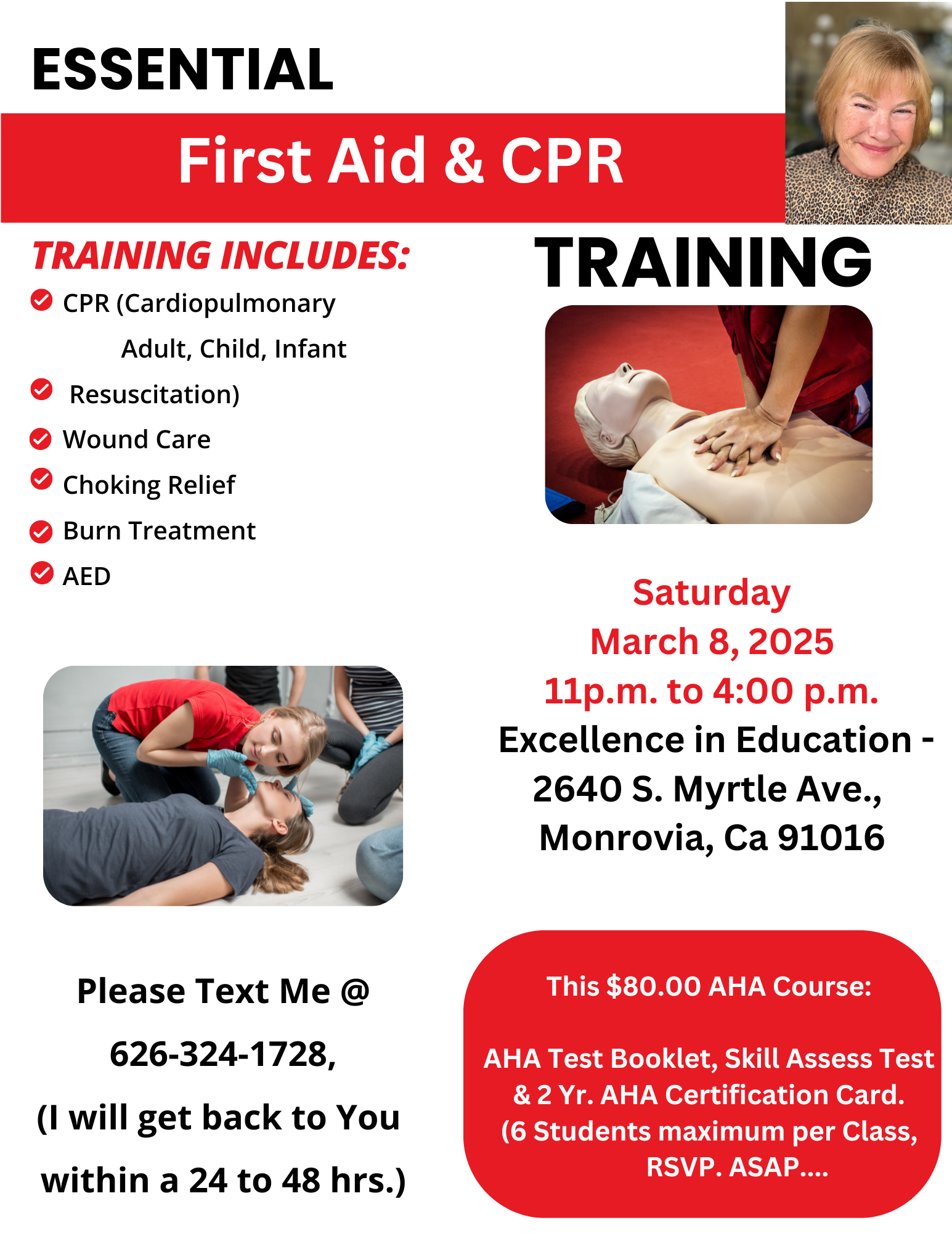 First Aid Class 3-8-25 | homeschooling, PSP, resources, counseling ...