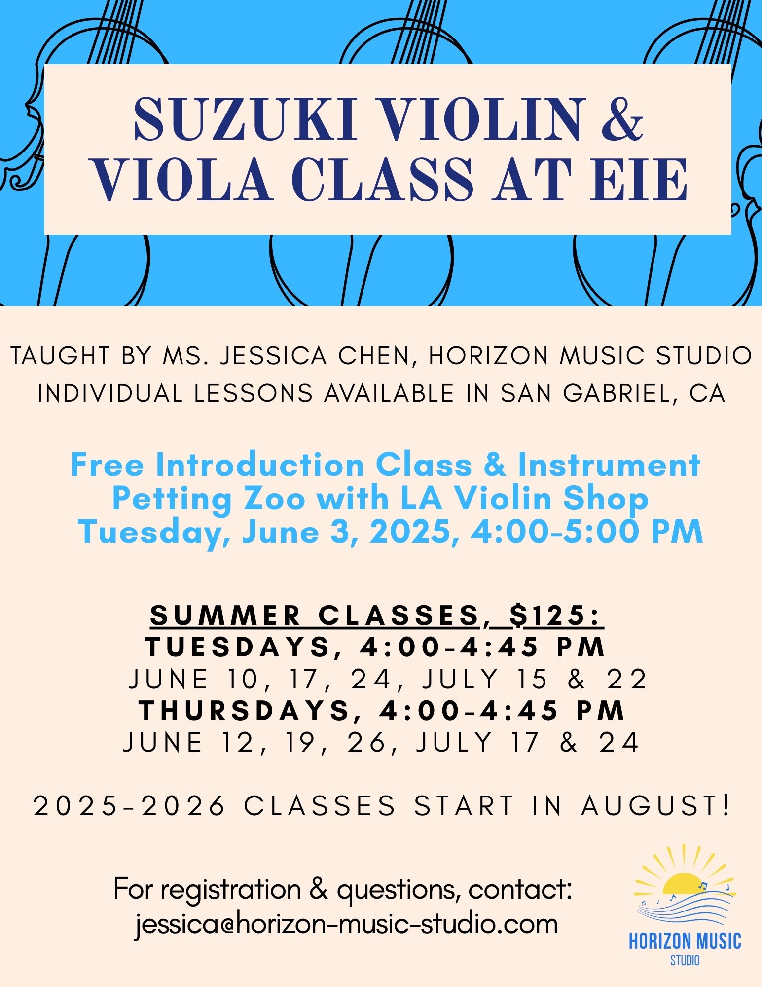 Summer 2025 Suzuki Violin & Viola Class | homeschooling, PSP, resources ...
